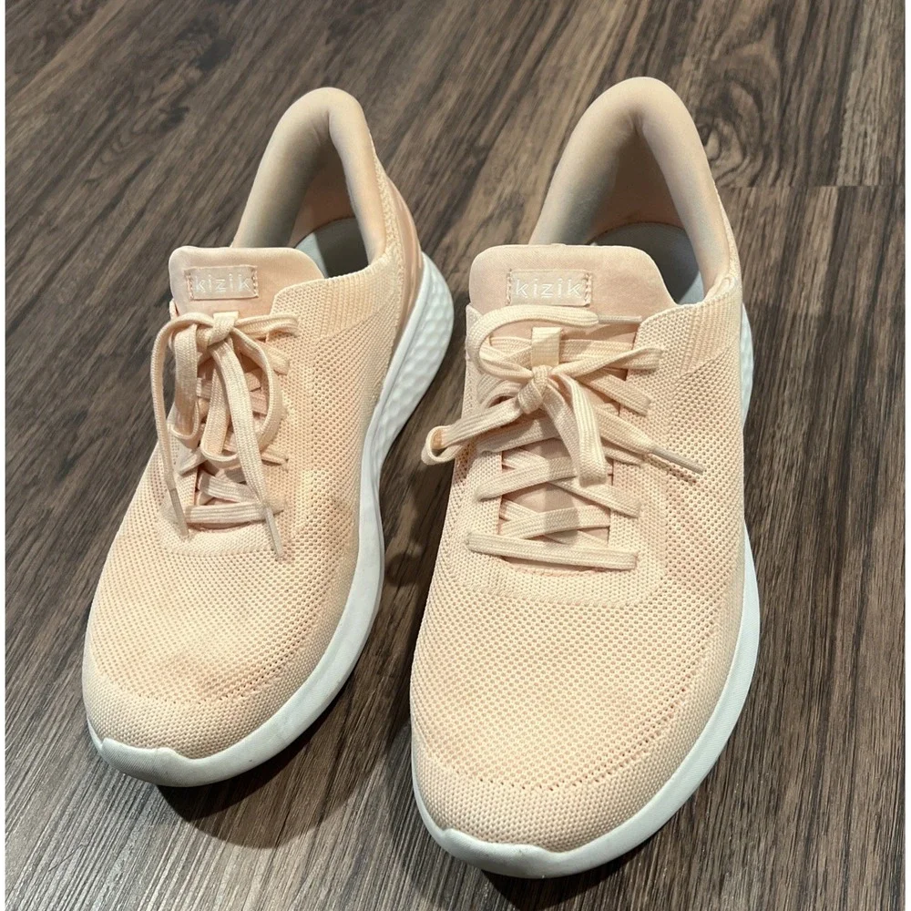 KIZIK ATHENS Peaches N Cream Easy Slip In Sneakers Shoes M's 11.5 Wide/W 13wide